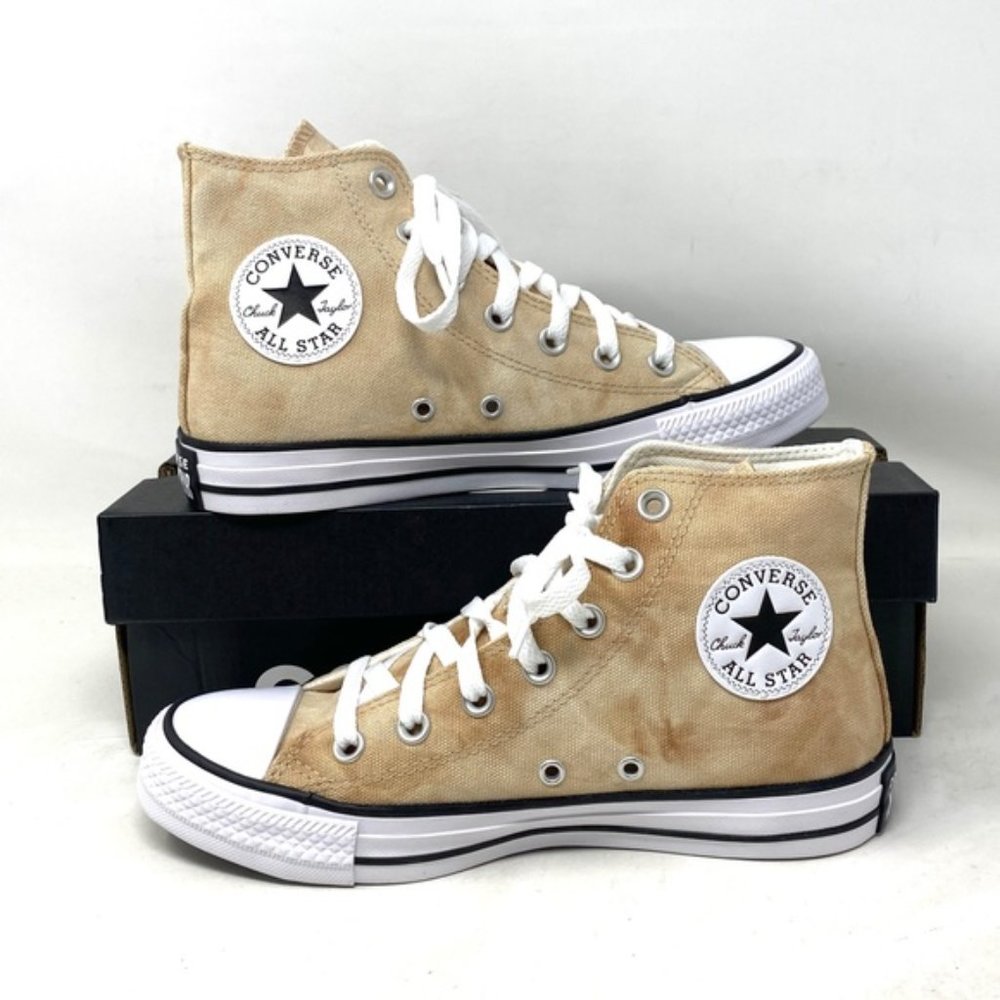 Converse Chuck Taylor High Top Shoes For Men White Oat Canvas Sneakers A04960F - Picture 6 of 10